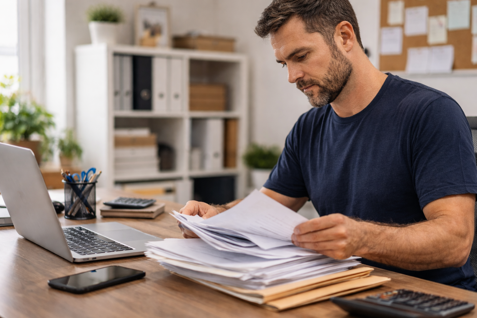 Business owner getting an instant answer from their own documents